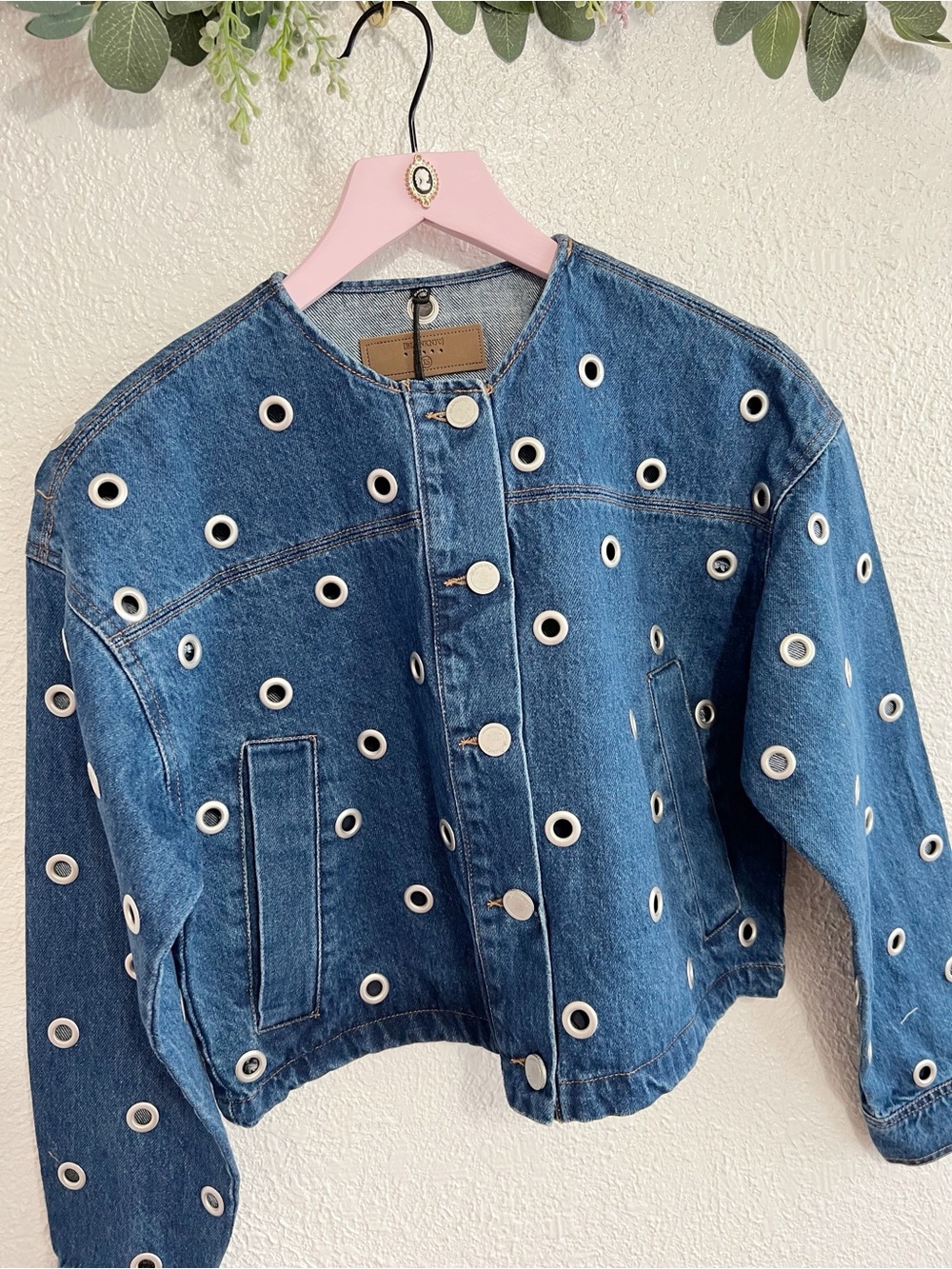 NWT Free People Blank NYC Silver Dreams Jacket - Picture 7 of 12
